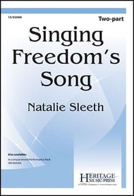 Singing Freedom's Song Two-Part choral sheet music cover Thumbnail